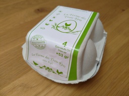 [1244] Oeufs plein air F3E +53g Vert (45714047)