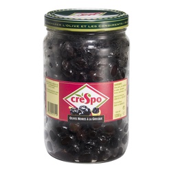 [7154] Crespo OLIVES NOIRES à LA GRECQUE (bocal)