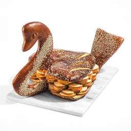 [8041] Cygne surprise (25 x 18cm) / 4 sortes de sandwiches