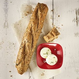 [8042] Rustico Baguettino 34 cm (sésame, tournesol, de flocons d´avoine, graines de lin & pavot)