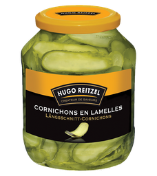 [7129] Hugo Reitzel SLABS CORNICHONS EN LAMELLES (bocal)