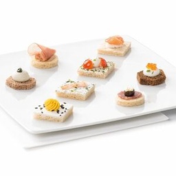 [8321] Canapés traiteur sélection (3.5 x 3.5cm) / 8 sortes