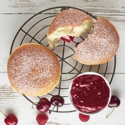 [8711] Boule de Berlin 4 fruits, sucre glace (fraises, framboises, cerises et pommes)