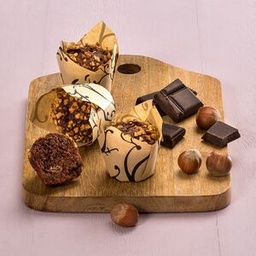 [8224] Mini Muffin tulipe chocolat noisette