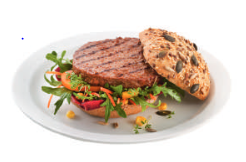 [6658] Bur­ger vé­gé­ta­lien a/marques du grill (~100g) bien cuit "Nature Gourmet"