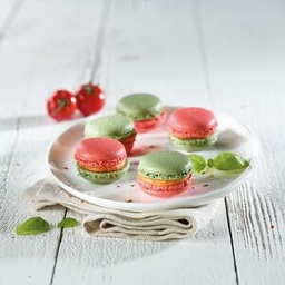 [8973] Macaron salé tomate basilic