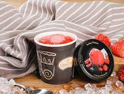 [73010] Framboise, sorbet artisanal en petits pots 135ml