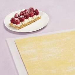 [8491] Base tarte flambée ovale crue sans bord (38 x 28 cm) (829713)