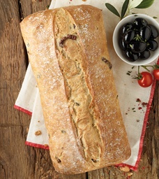 [8310] Ciabatta rustico olives noires