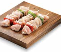 [32006] Brochette de poitrine de poulet/lard/poivron 130-170g (10 pcs)