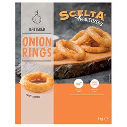 [6650] Onion Rings en pâte "SCELTA" IQF (58 à 68 pcs par kg)