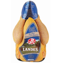 [2052] Poulets Fermier des Landes 1.2 - 1.8 kg. s/film