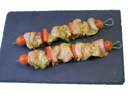 [2107] Brochette de cuisse de poulet 240g farci à l'ail des ours / du 14.03 au 05.05.22