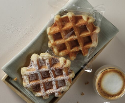 [8801] Gaufre Midi Liège, emballage individuel. Ø10cm