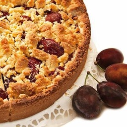 [8722] Gâteau aux pruneaux et crumbles au beurre 28 cm